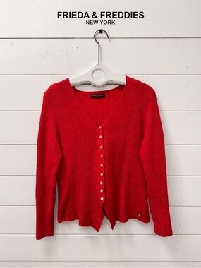 Frieda & Freddies New York Cardigan – Red – Size 38